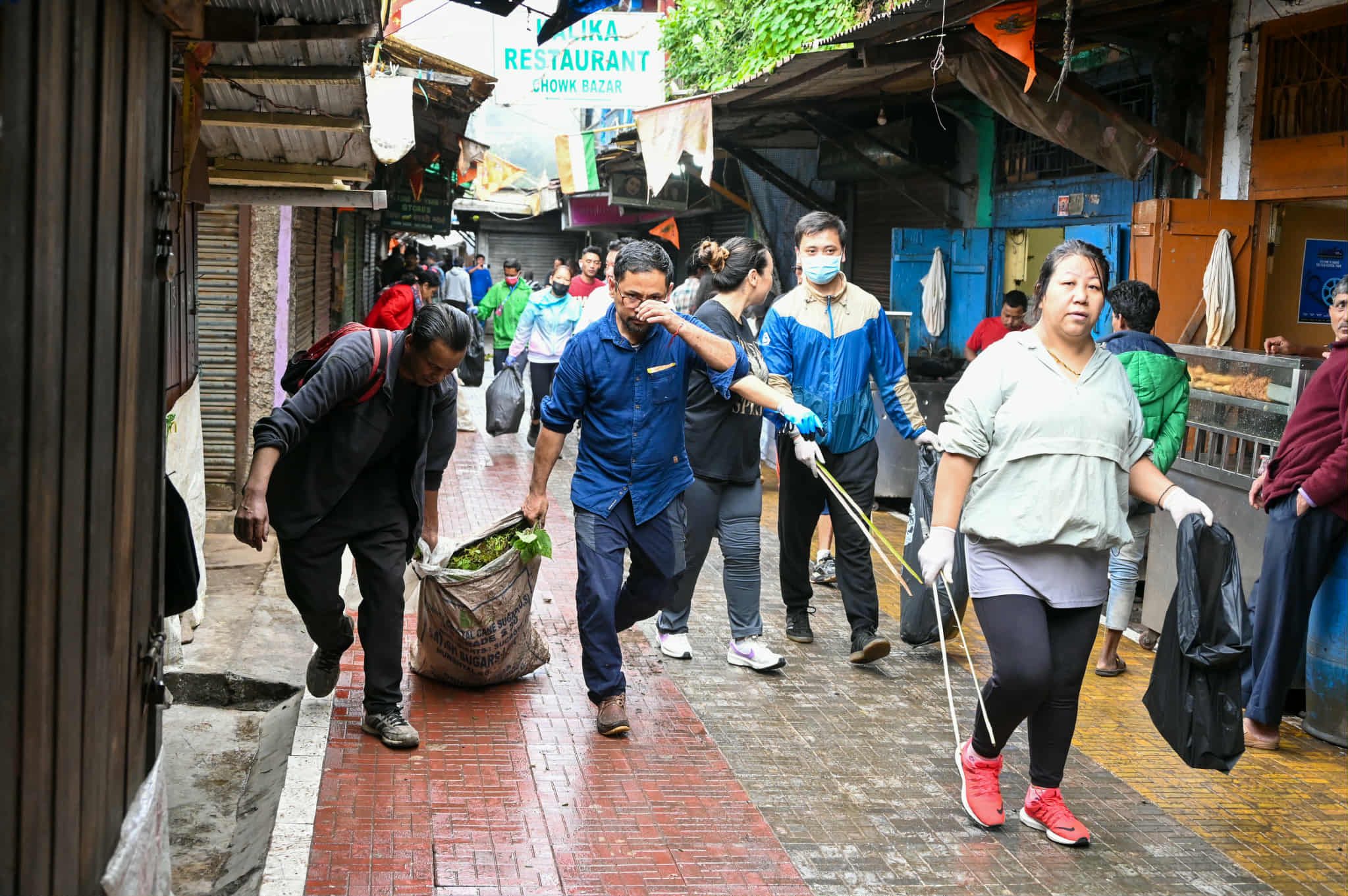 People Participating in Environmental Event